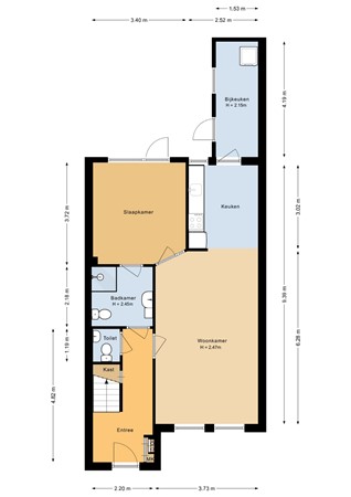 Floorplan - Kubboot 7, 3751 ZJ Bunschoten-Spakenburg